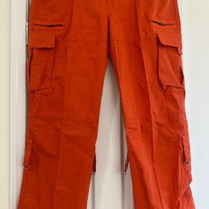 Women’s Orange Cargo Pants